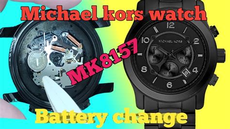 how to open a michael kors watch|watch battery for michael kors.